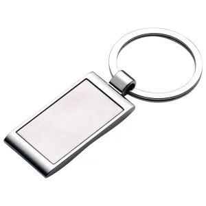 Engravable Rectangle Plain Keyring