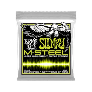 Ernie Ball Regular Slinky M-Steel Electric Guitar Strings, 10-46