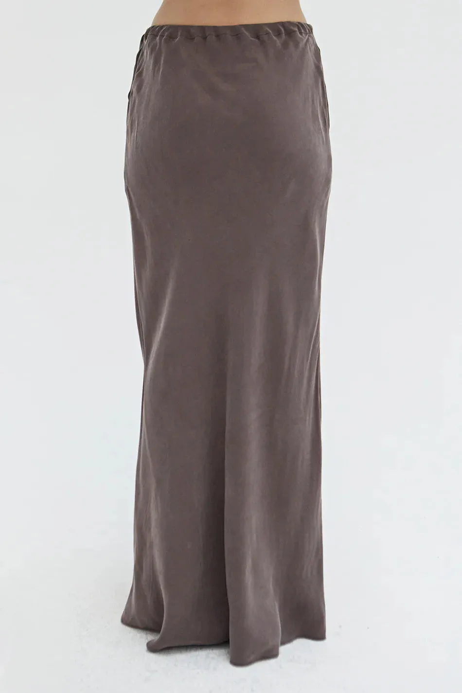 Espresso Cupro Skirt