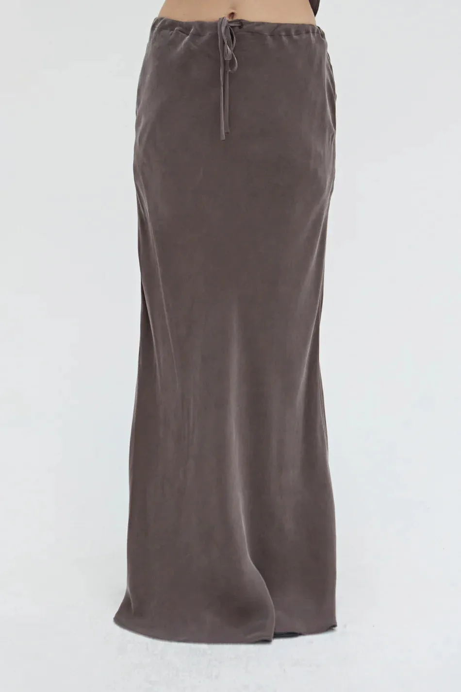 Espresso Cupro Skirt