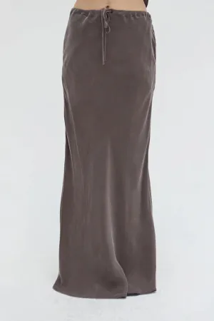 Espresso Cupro Skirt