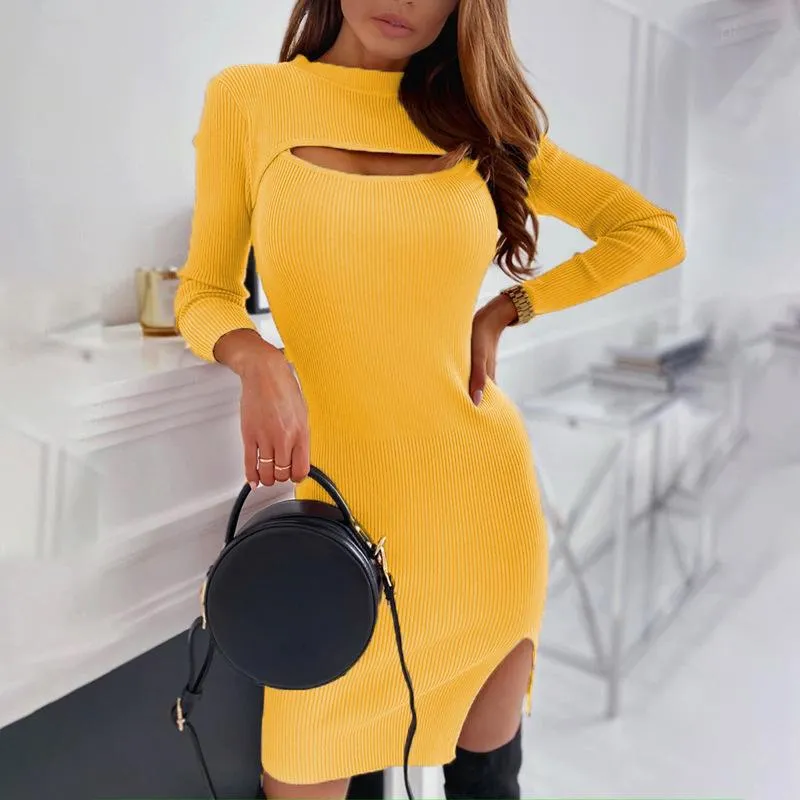 Fashion Sexy Hollow Out Bodycon Mini Dresses