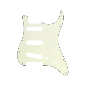 Fender 11-hole Modern-Style Stratocaster Pickguard, SSS, 4-Ply, Mint Green