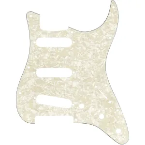 Fender Parts Pickguard Stratocaster S/S/S 11-Hole Mount Aged White Pearl, 4-Ply 0992140001