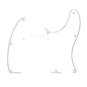 Fender Parts Pickguard Telecaster 8-Hole Mount White, 3-Ply 0991355000