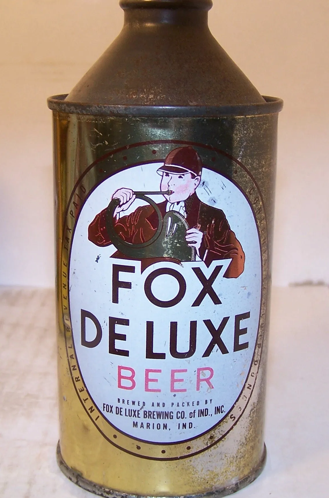 Fox Deluxe Beer, USBC 163-24, Grade 1-/2  Sold on 04/05/18