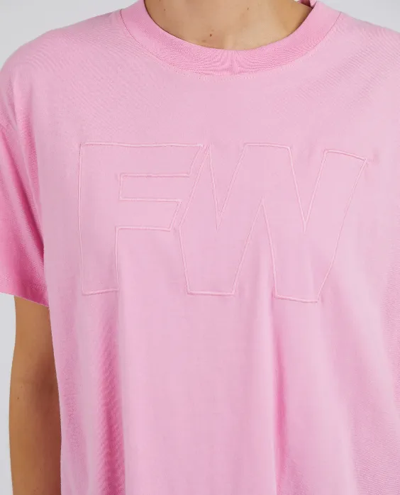 Foxwood Embroidery Tee - Pink