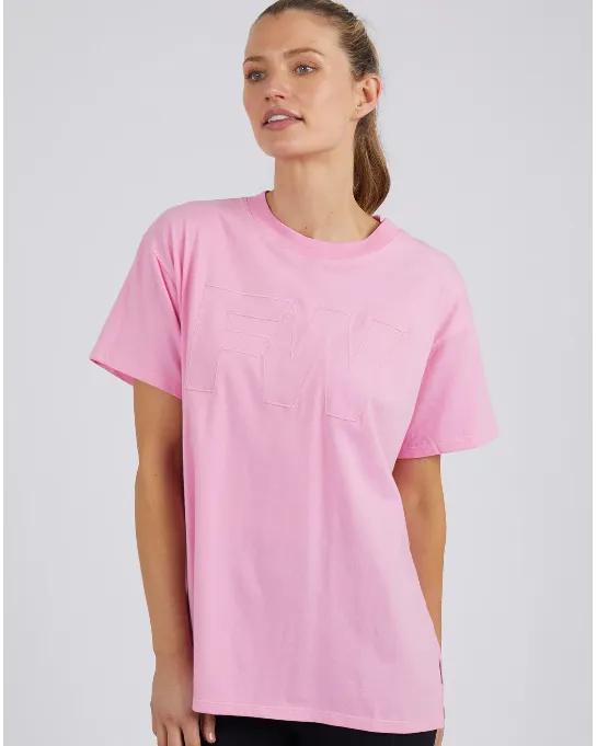 Foxwood Embroidery Tee - Pink
