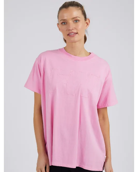 Foxwood Embroidery Tee - Pink