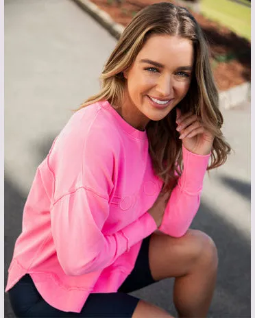 Foxwood Simplified Crew - Neon Rose