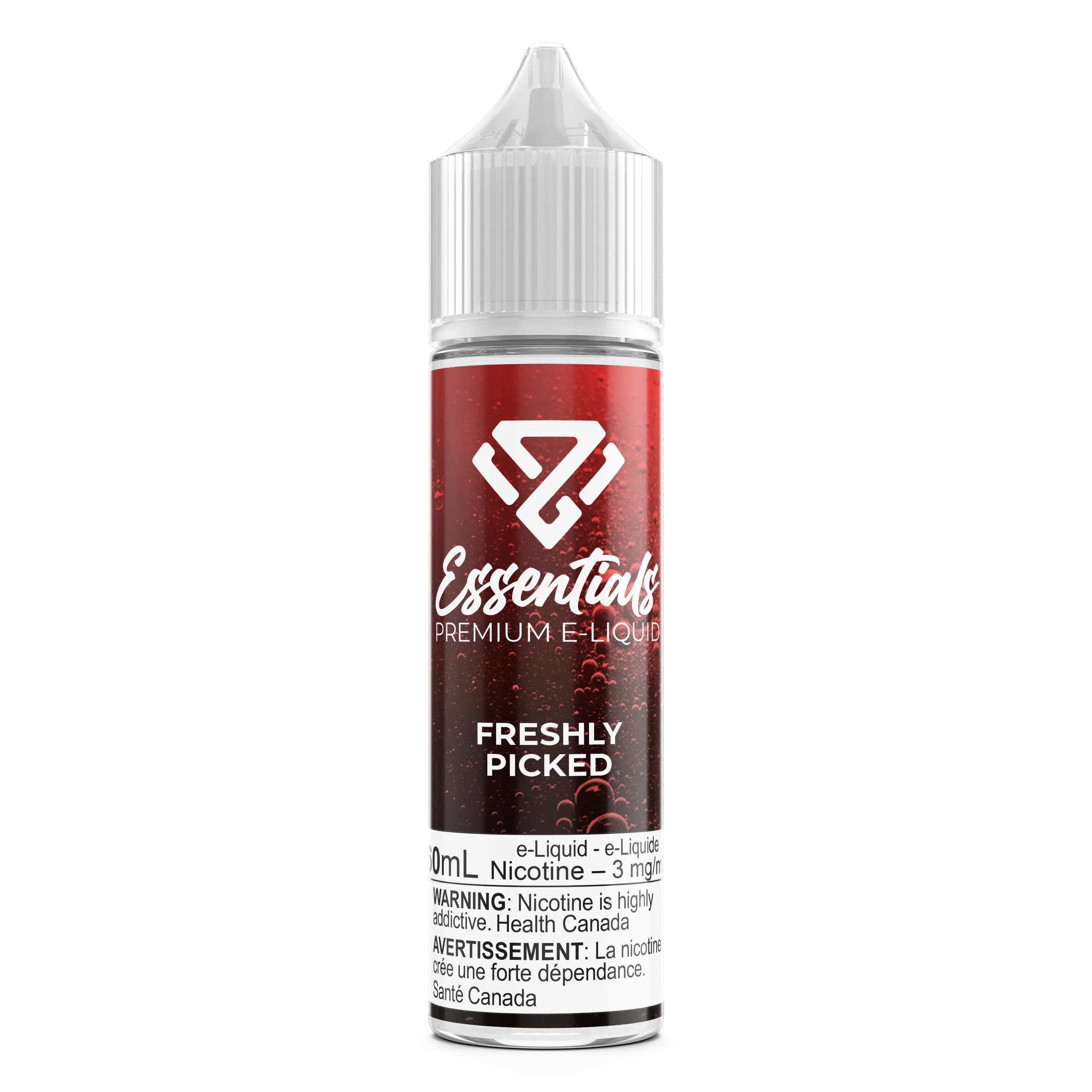 FRESHLY PICKED BY ESSENTIALS PREMIUM E-LIQUID - 60ML