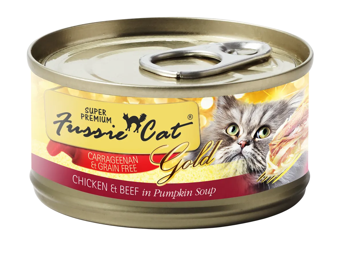 Fussie Cat Super Premium Chicken & Beef In Pumpkin Soup Canned Cat Food