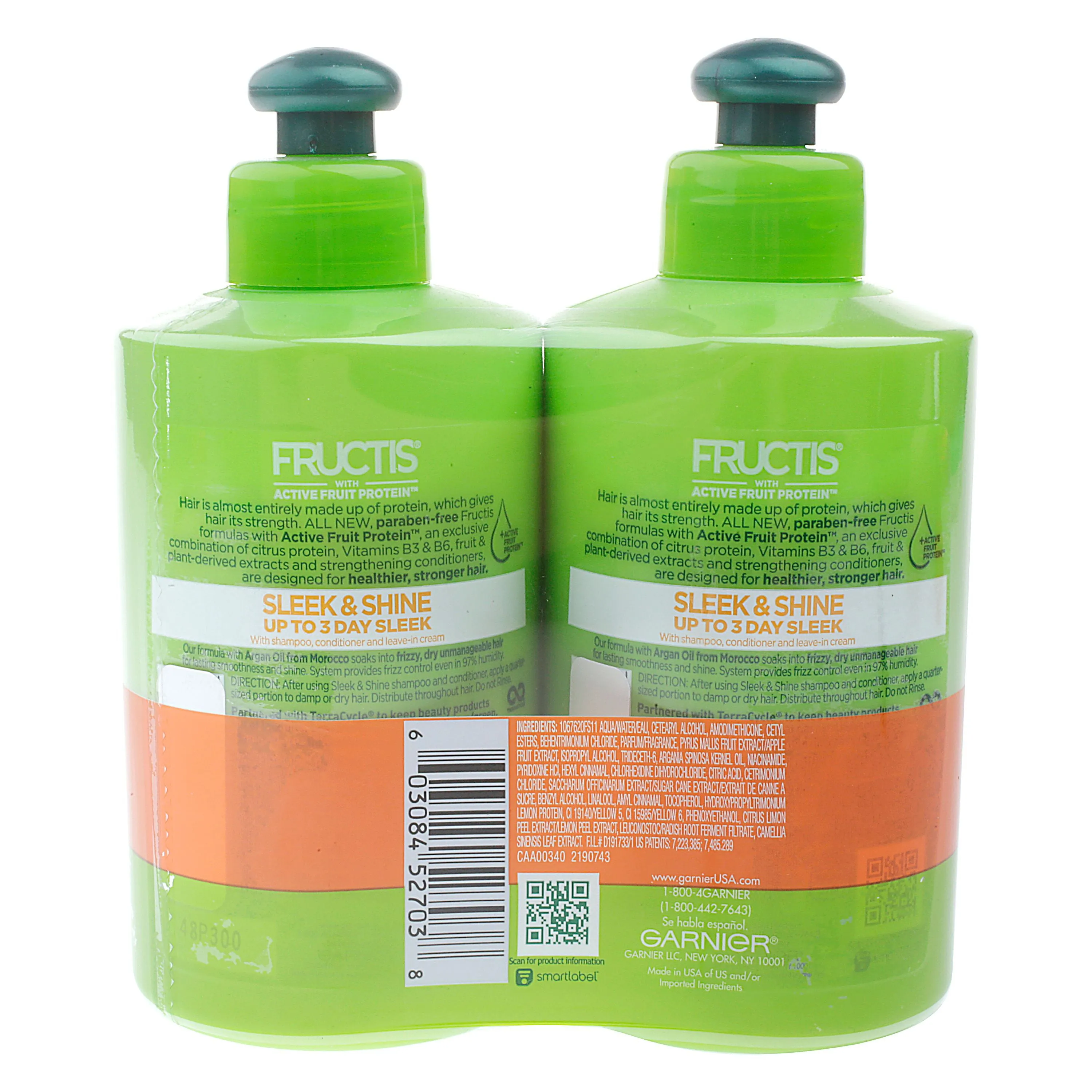 Garnier Fructis Sleek and Shine Leave in Conditioning Cream, 20.4 fl oz