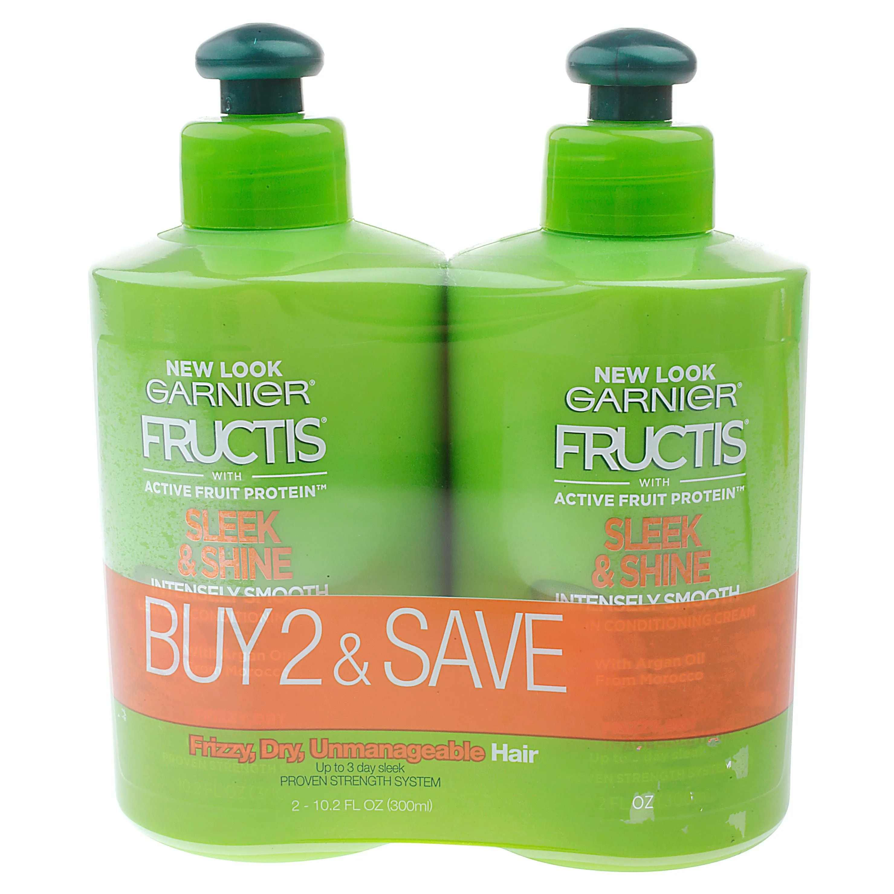 Garnier Fructis Sleek and Shine Leave in Conditioning Cream, 20.4 fl oz