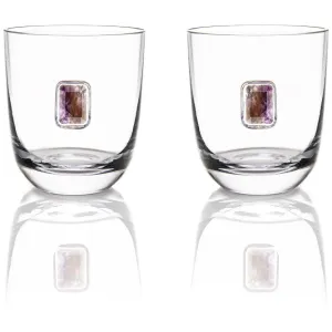 GEMSTONE DOUBLE OLD FASHIONED GLASSES SET OF 2