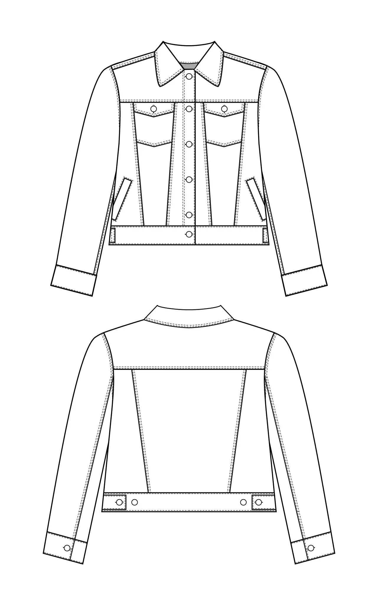 Glover Jean Jacket PDF pattern