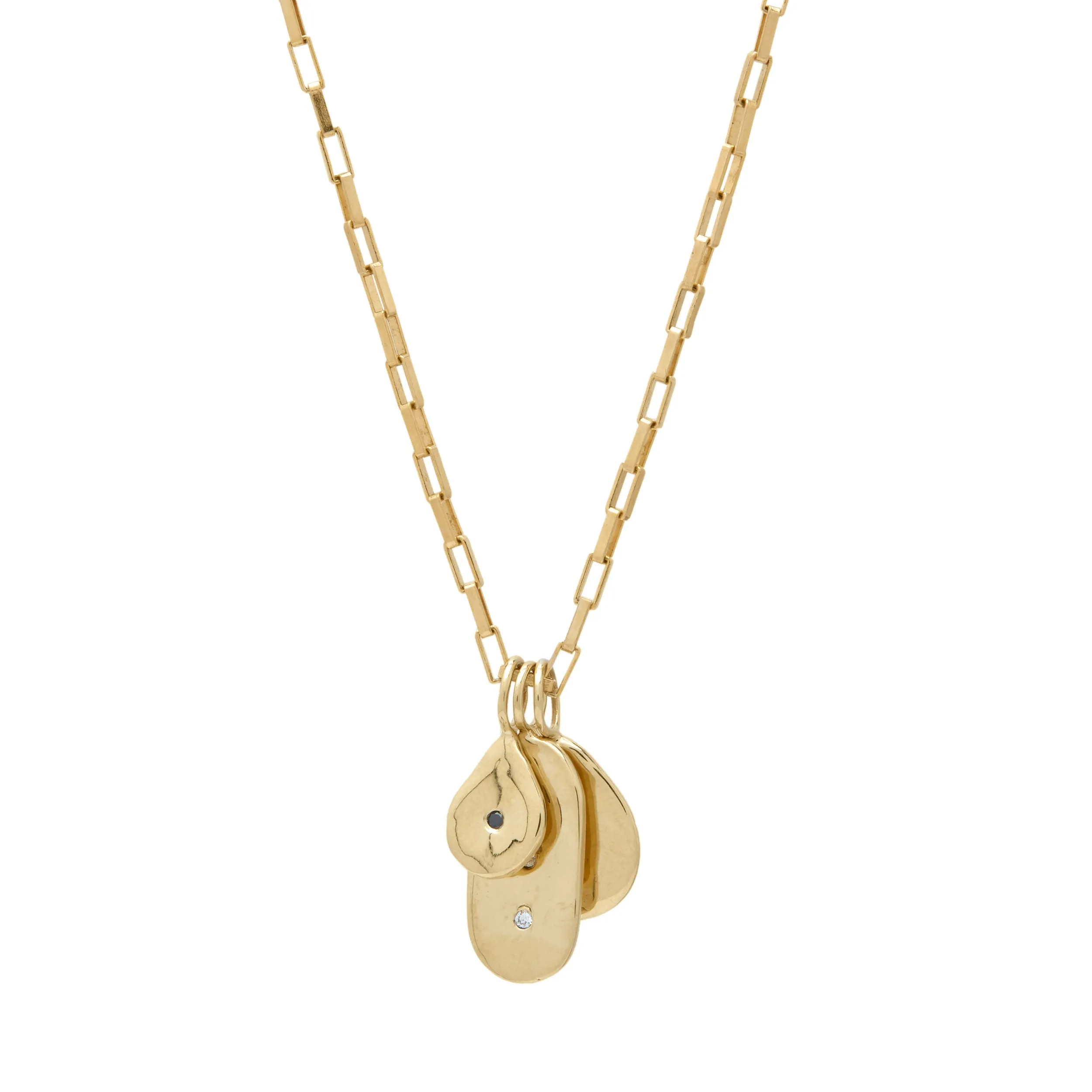 Gold & Diamond Petite Teardrop Charm