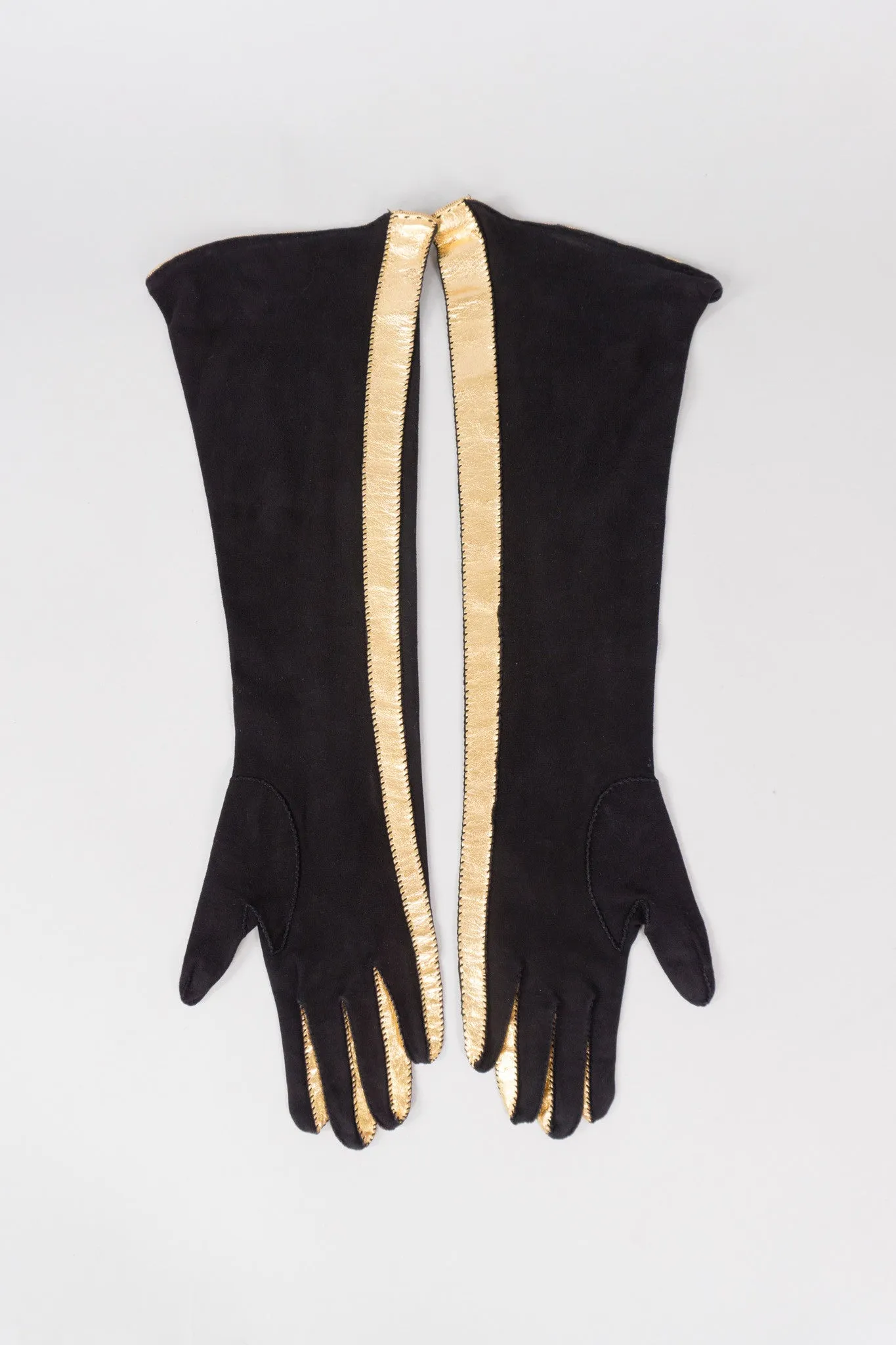 Gold Stripe Gloves