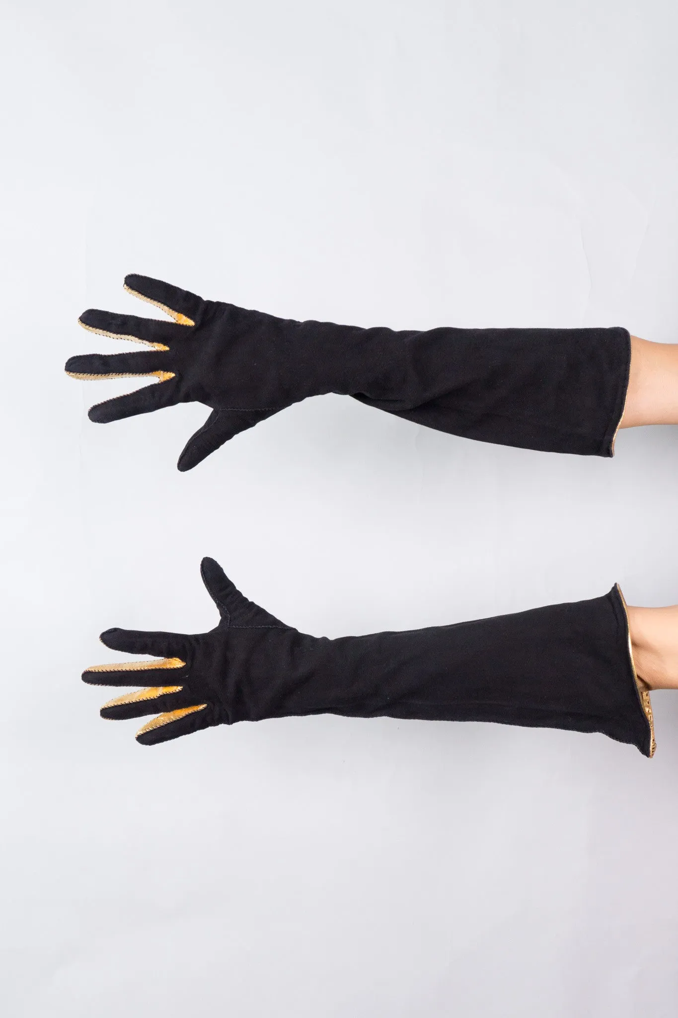 Gold Stripe Gloves