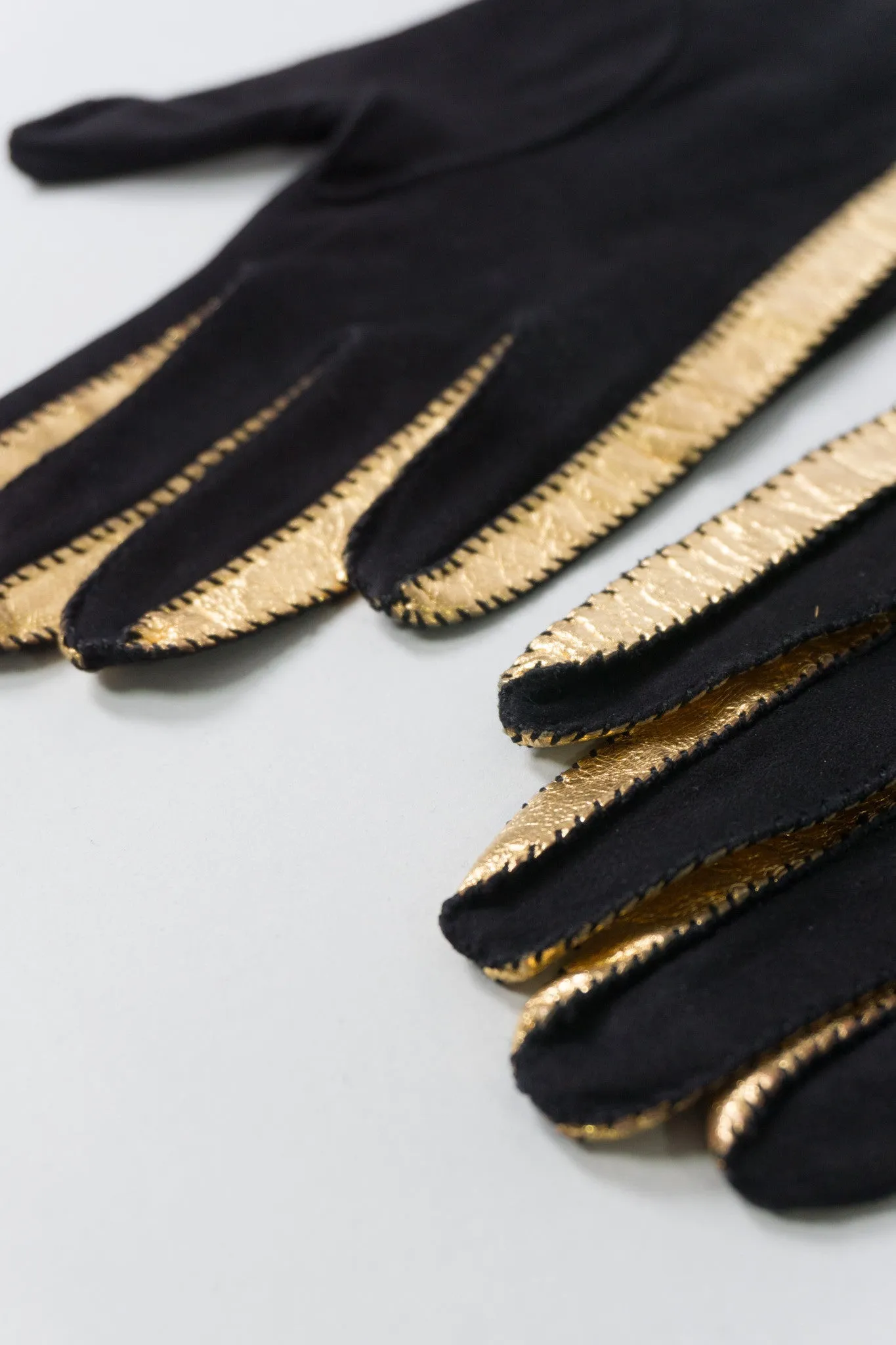 Gold Stripe Gloves