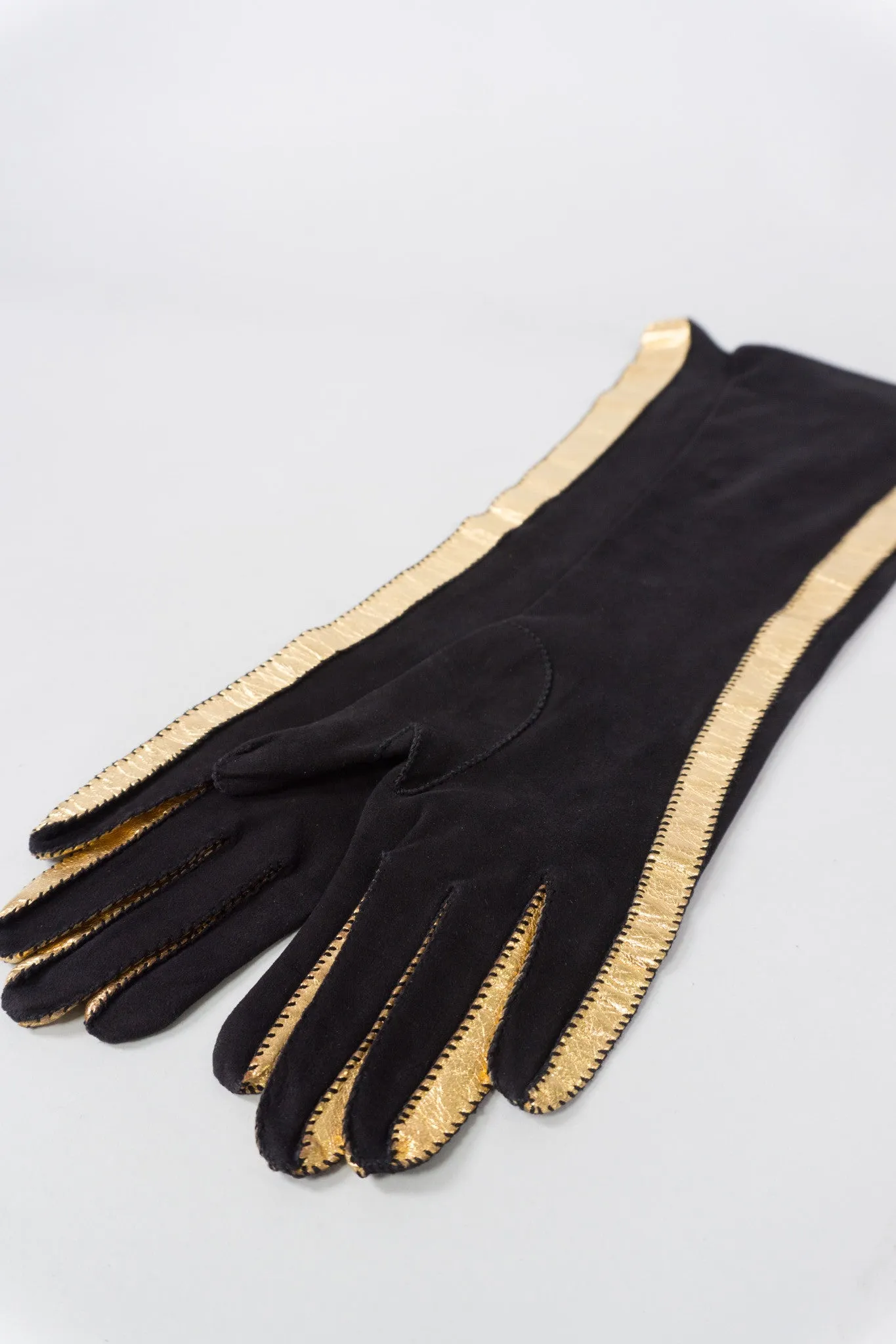 Gold Stripe Gloves