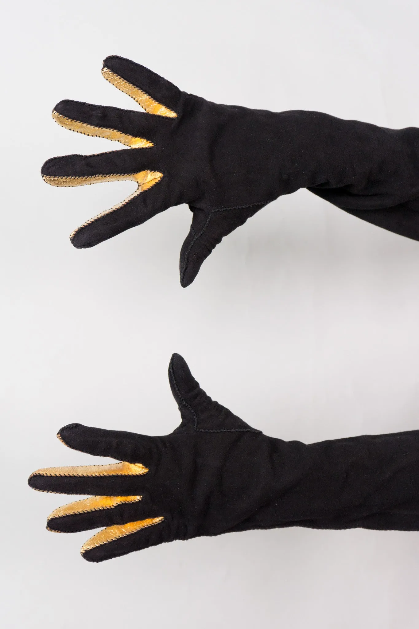 Gold Stripe Gloves