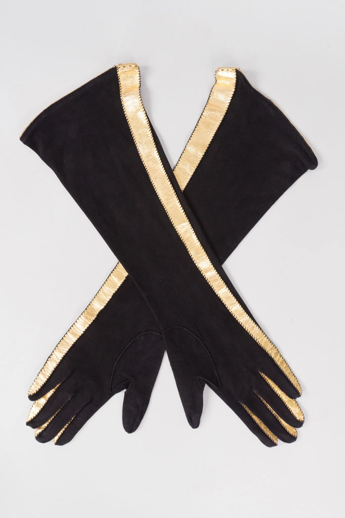 Gold Stripe Gloves