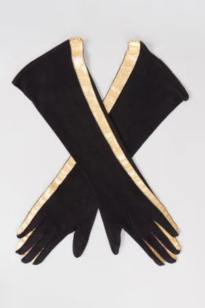 Gold Stripe Gloves