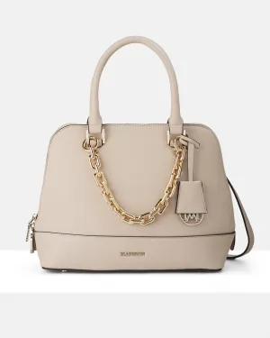 Grace Medium Dome Satchel Bag   Large Link Chain