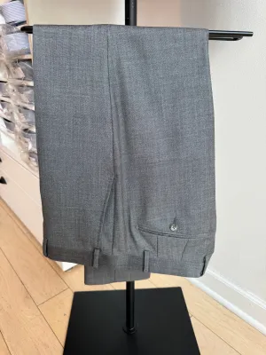Gray Sharkskin Premium Italian Suit Pants