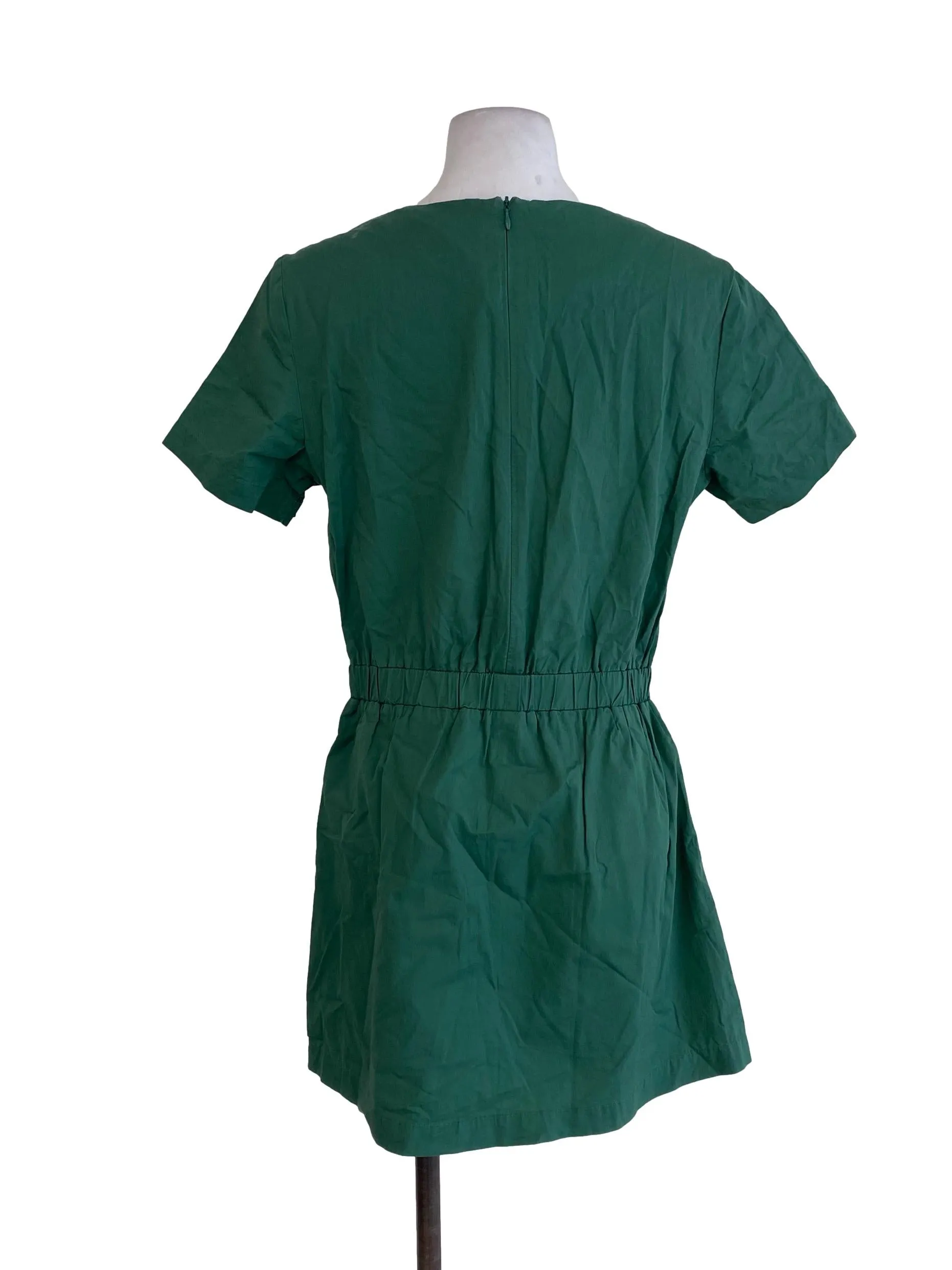 Green Plain Romper