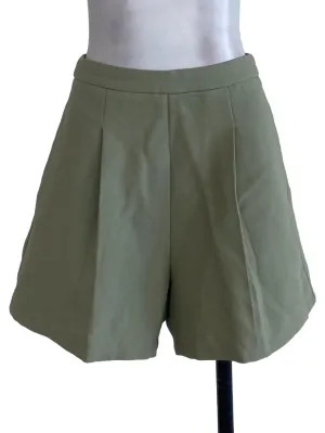 Green Plain Shorts