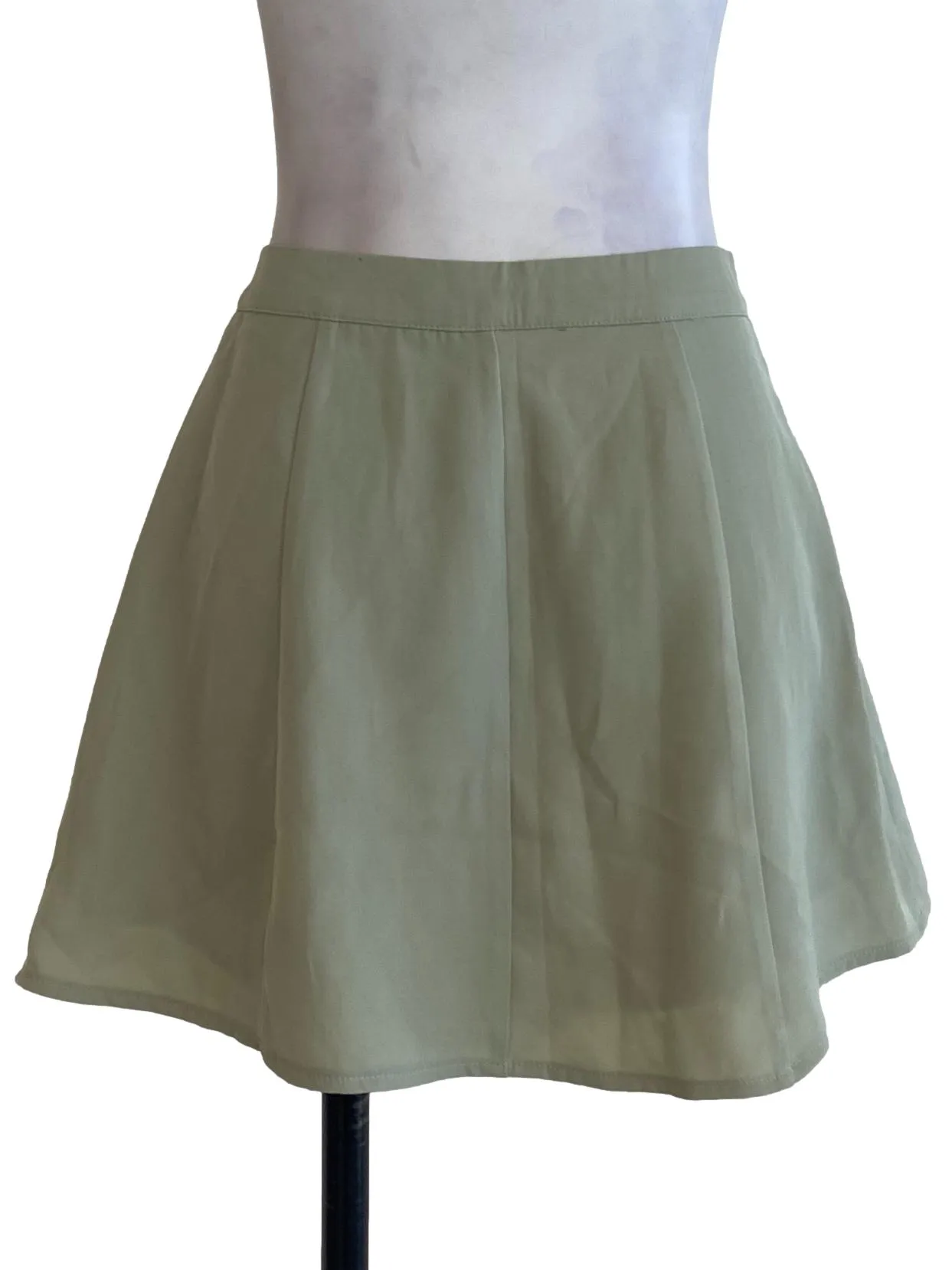 Green Plain Skorts