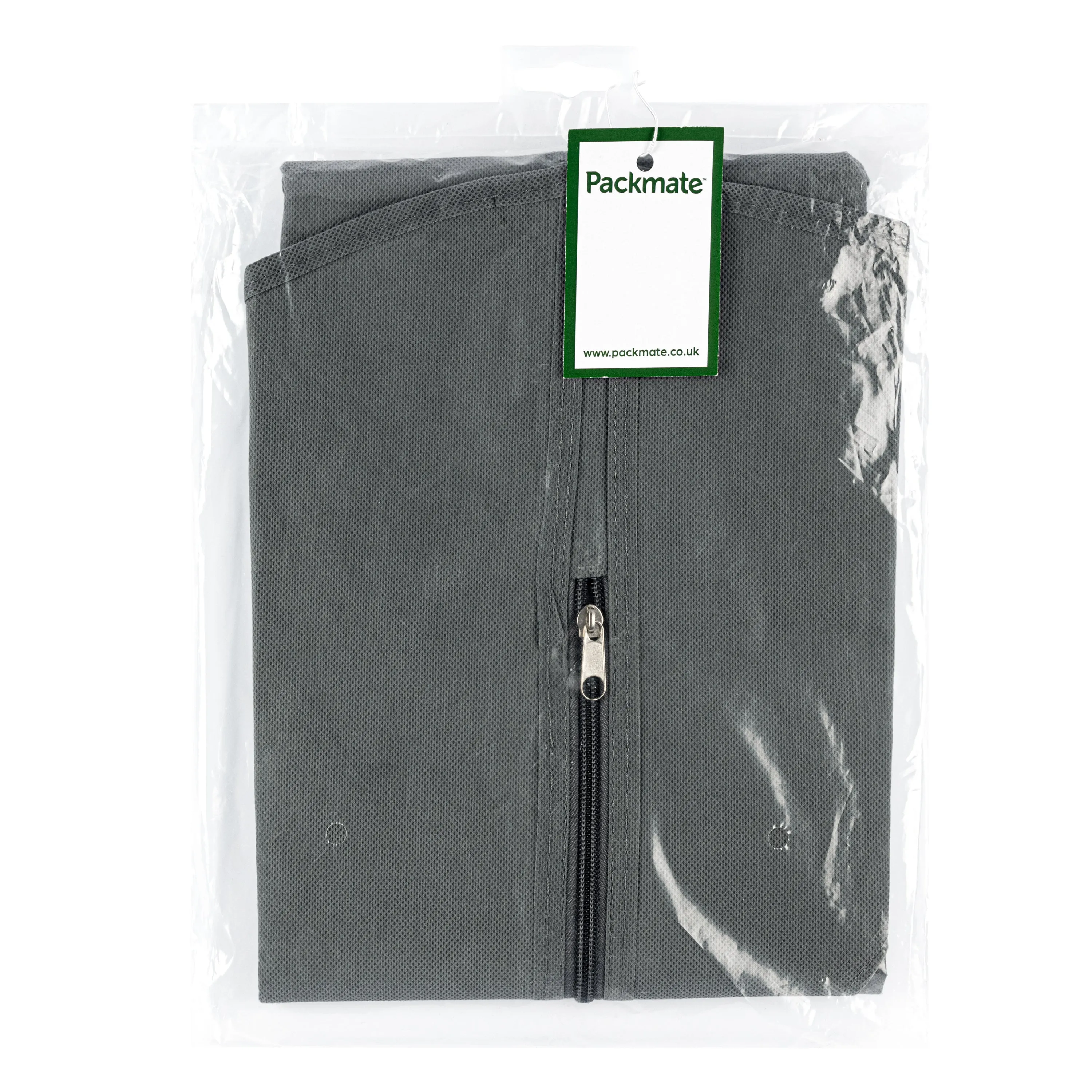Grey Woven Fabric Suit Cover