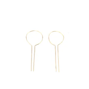 Hairpin Slider Earrings