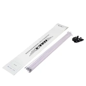 Halo Spokes & Nipples Pack of 20 White