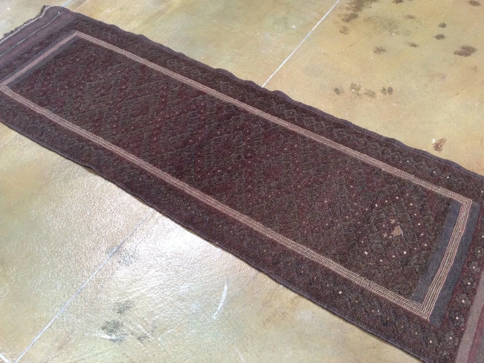 Hand-Woven Afghan Tribal Kilim Handmade 100% Wool Rug (Size 1.11 X 6.9) Brrsf-1428