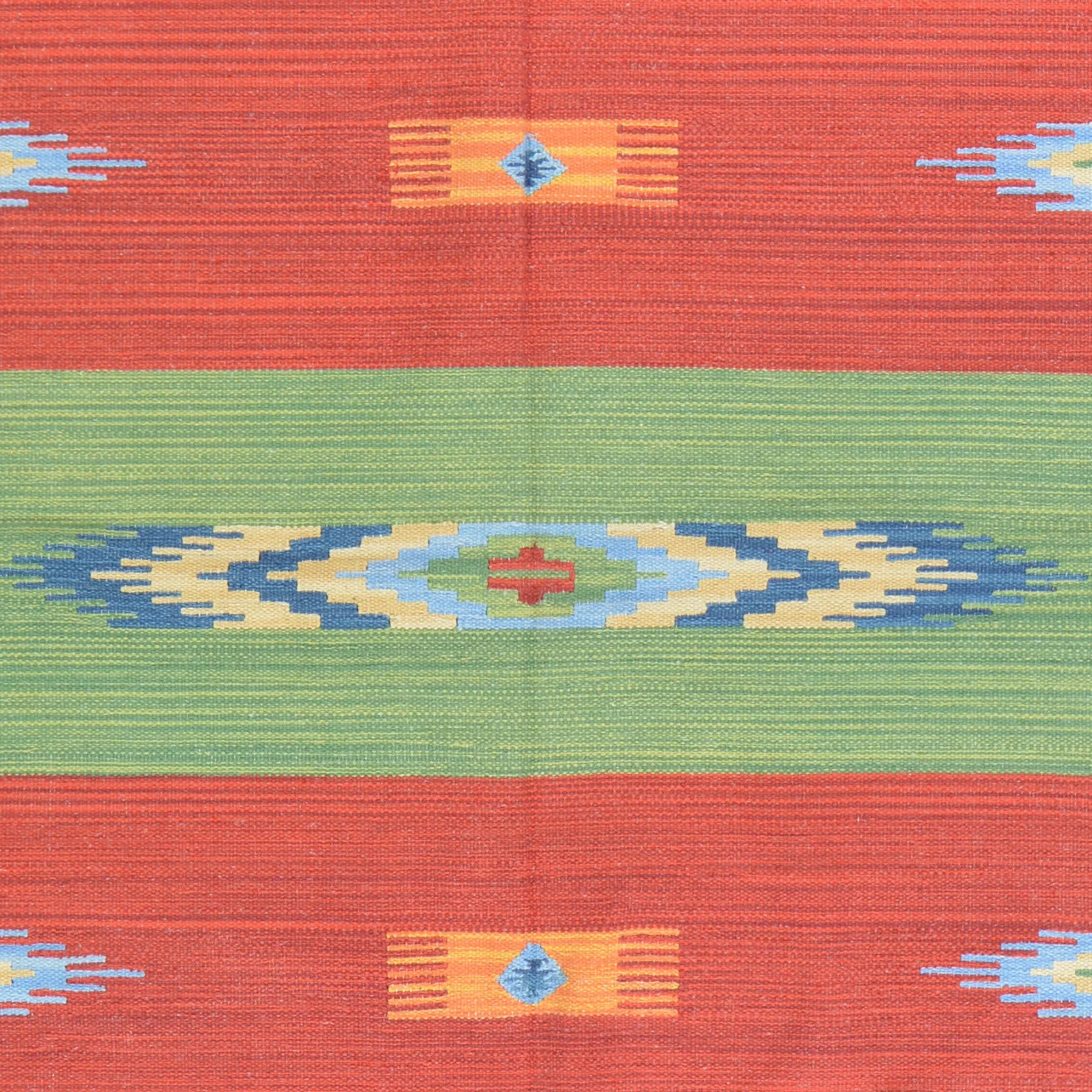 Hand-Woven Handmade Flatweave Cotton Reversible Rug (Size 5.0 X 7.8) Brral-3759