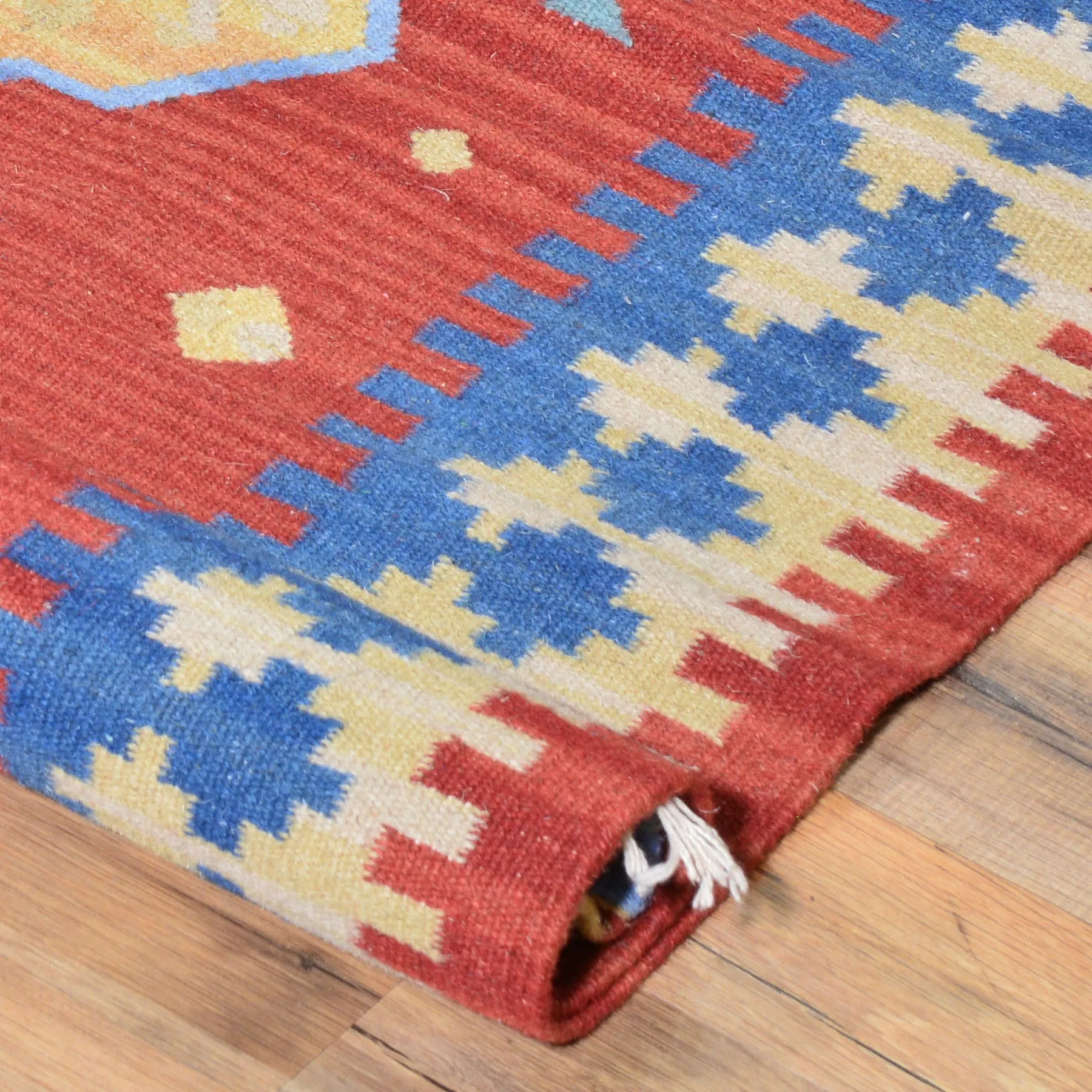 Hand-Woven Modern Turkish Design Kilim Handmade 100% Wool Rug (Size 2.8 X 10.0) Brral-5079