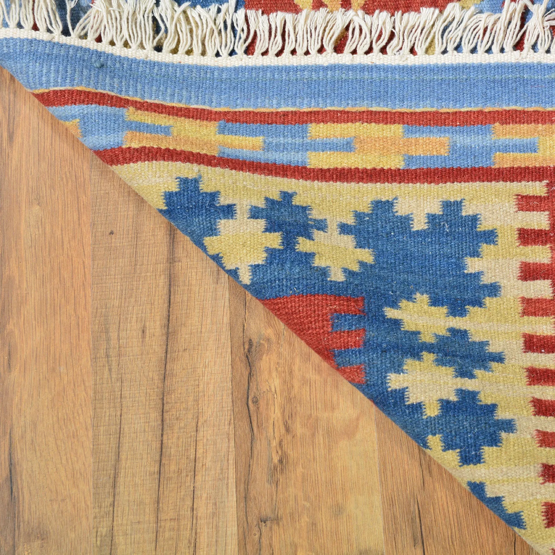 Hand-Woven Modern Turkish Design Kilim Handmade 100% Wool Rug (Size 2.8 X 10.0) Brral-5079