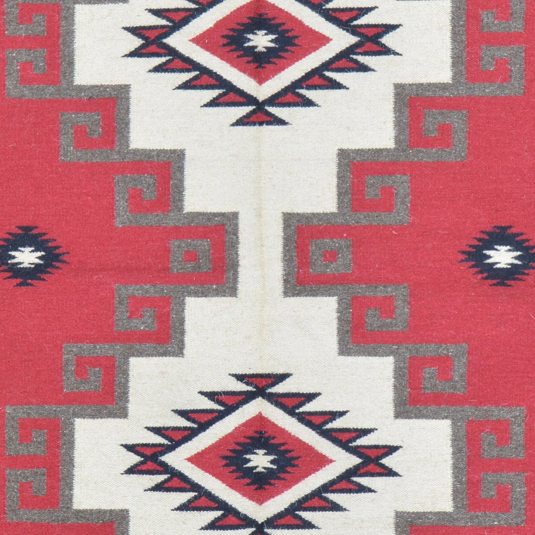 Hand-Woven Reversible Kilim Southwestern Design Wool Rug (Size 4.1 X 6.0) Cwral-8523