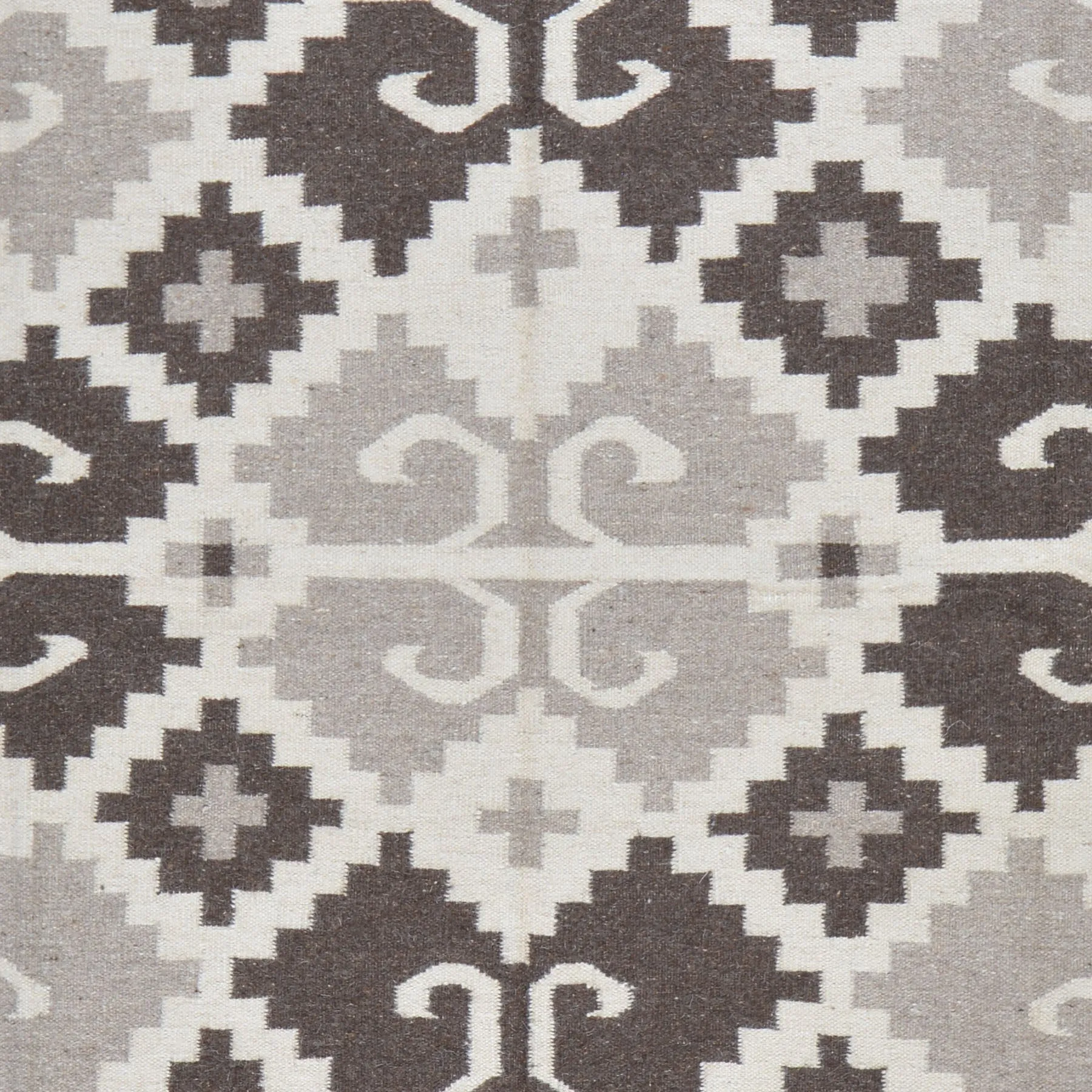 Hand-Woven Reversible Southwestern Design Dhurrie Rug (Size 5.11 X 9.0) Brral-4068