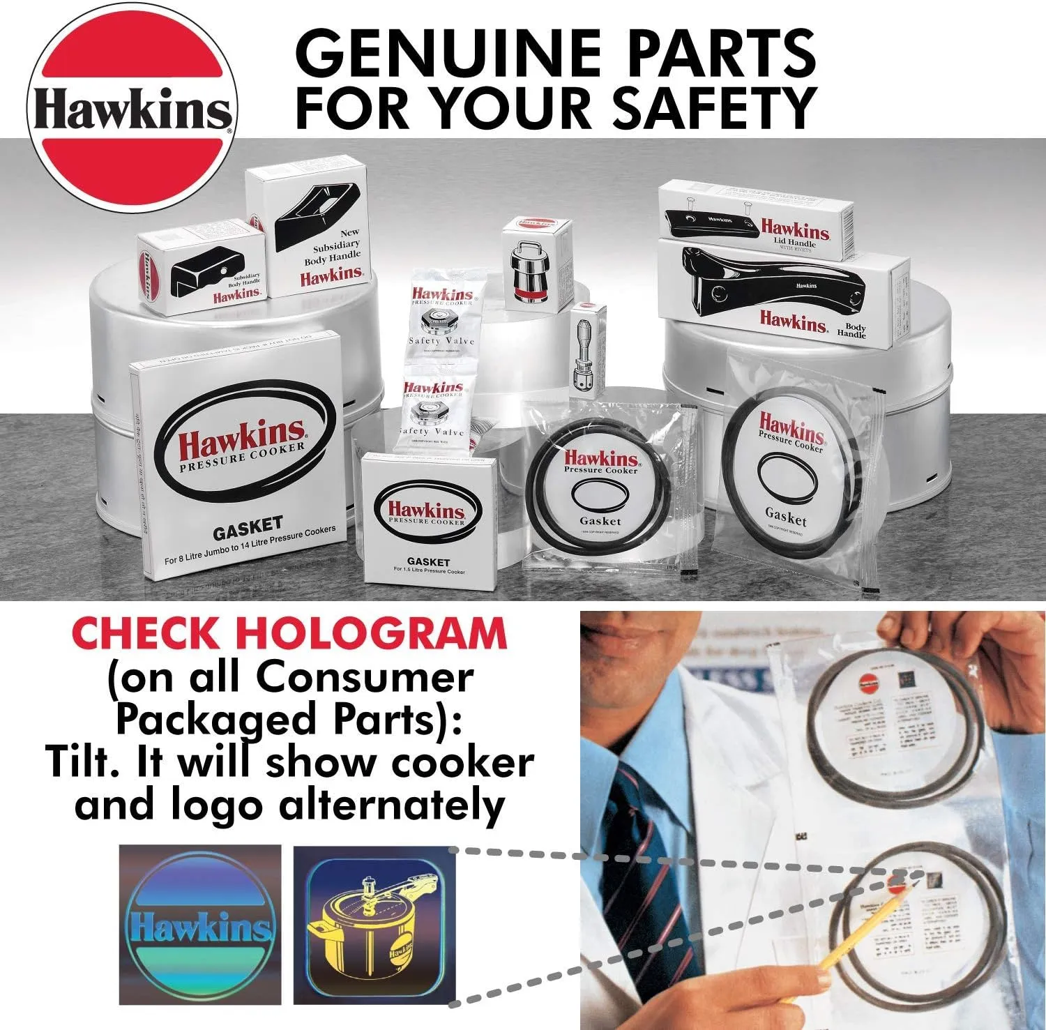 HAWKINS A10-09 Gasket Sealing Ring for Pressure Cookers, 2 to 4-Liter, Black, Rubber, 4.2 Quarts