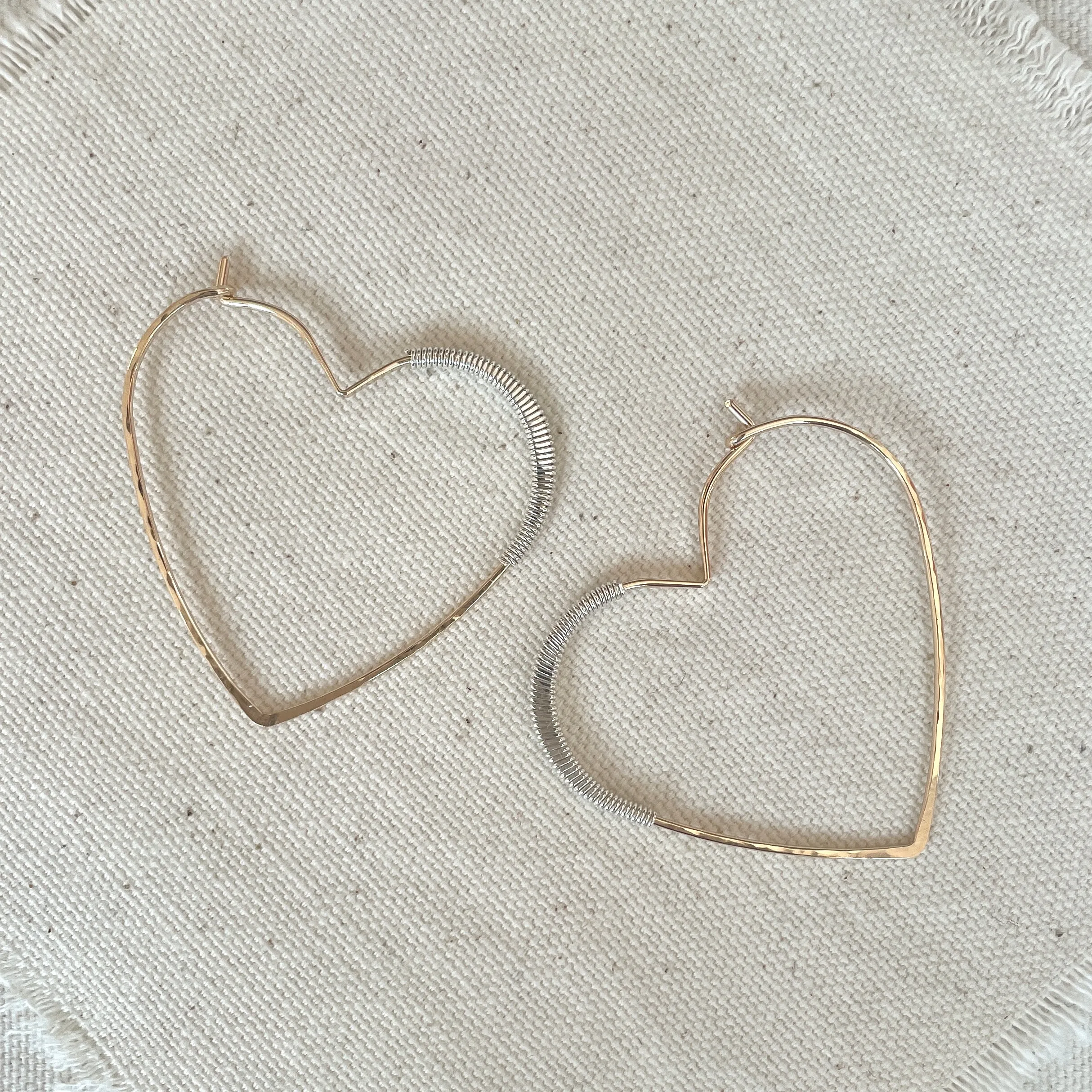 Helix Heart Hoops
