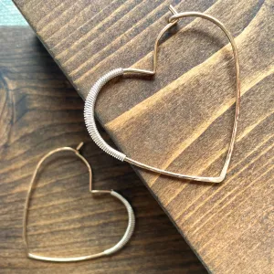 Helix Heart Hoops