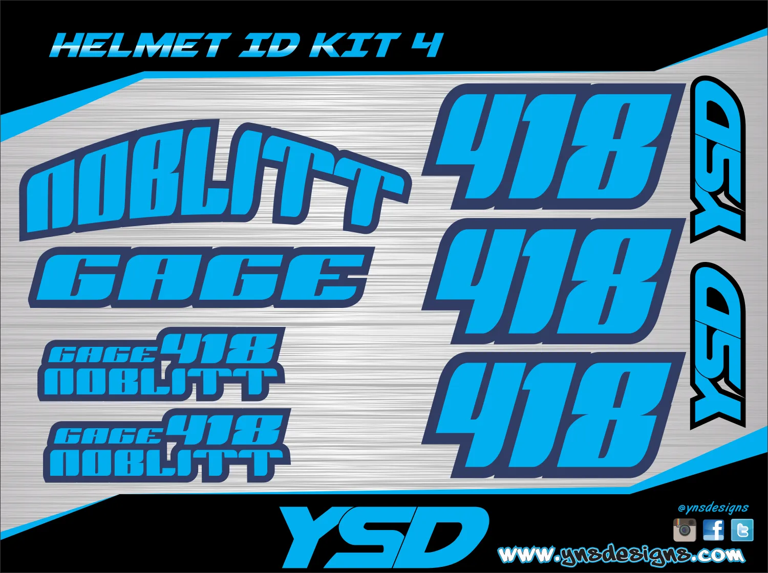 Helmet ID kit 4