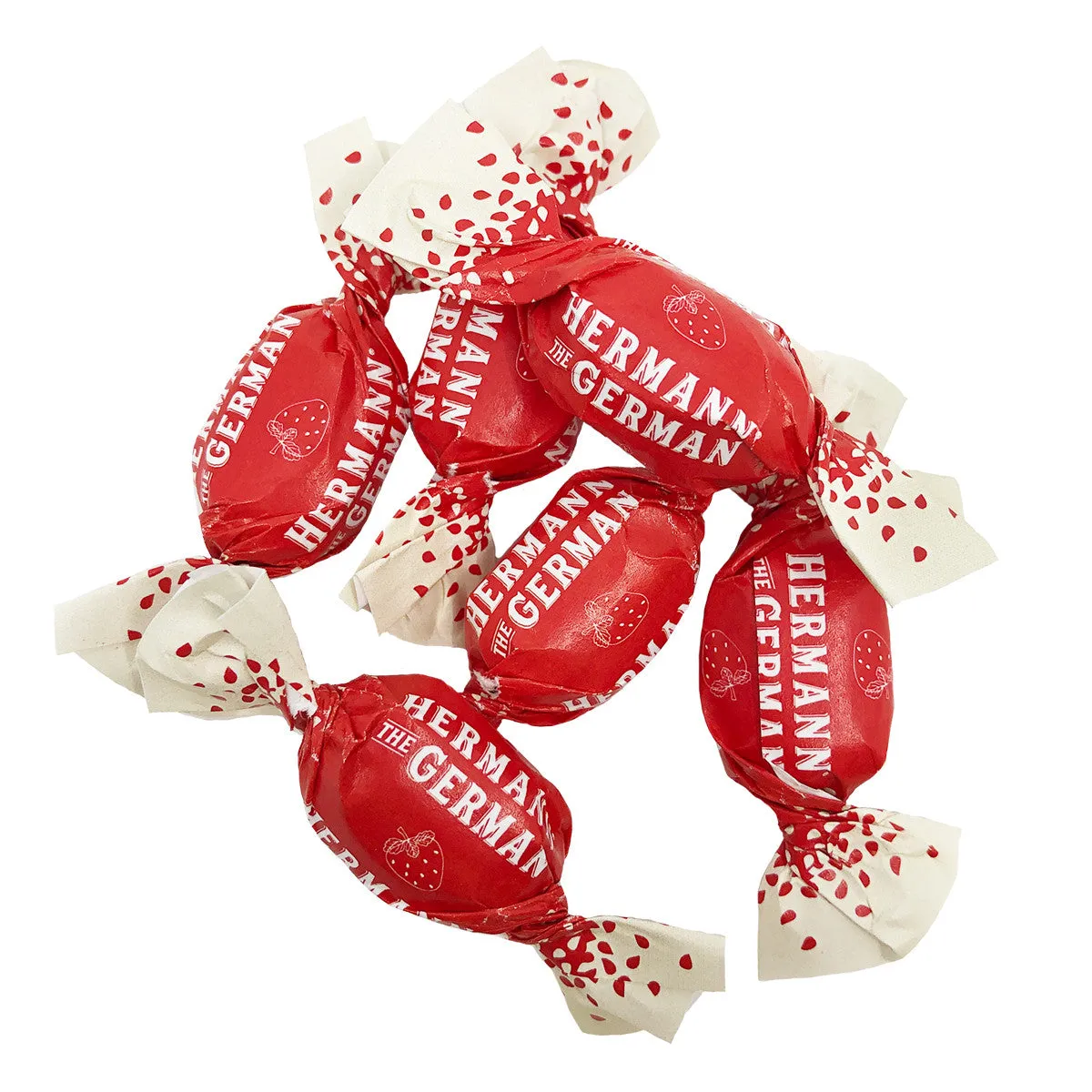 Hermann the German Strawberries & Cream Hard Candies