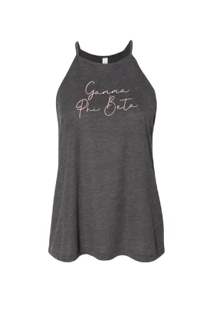 High Neck Script Tank