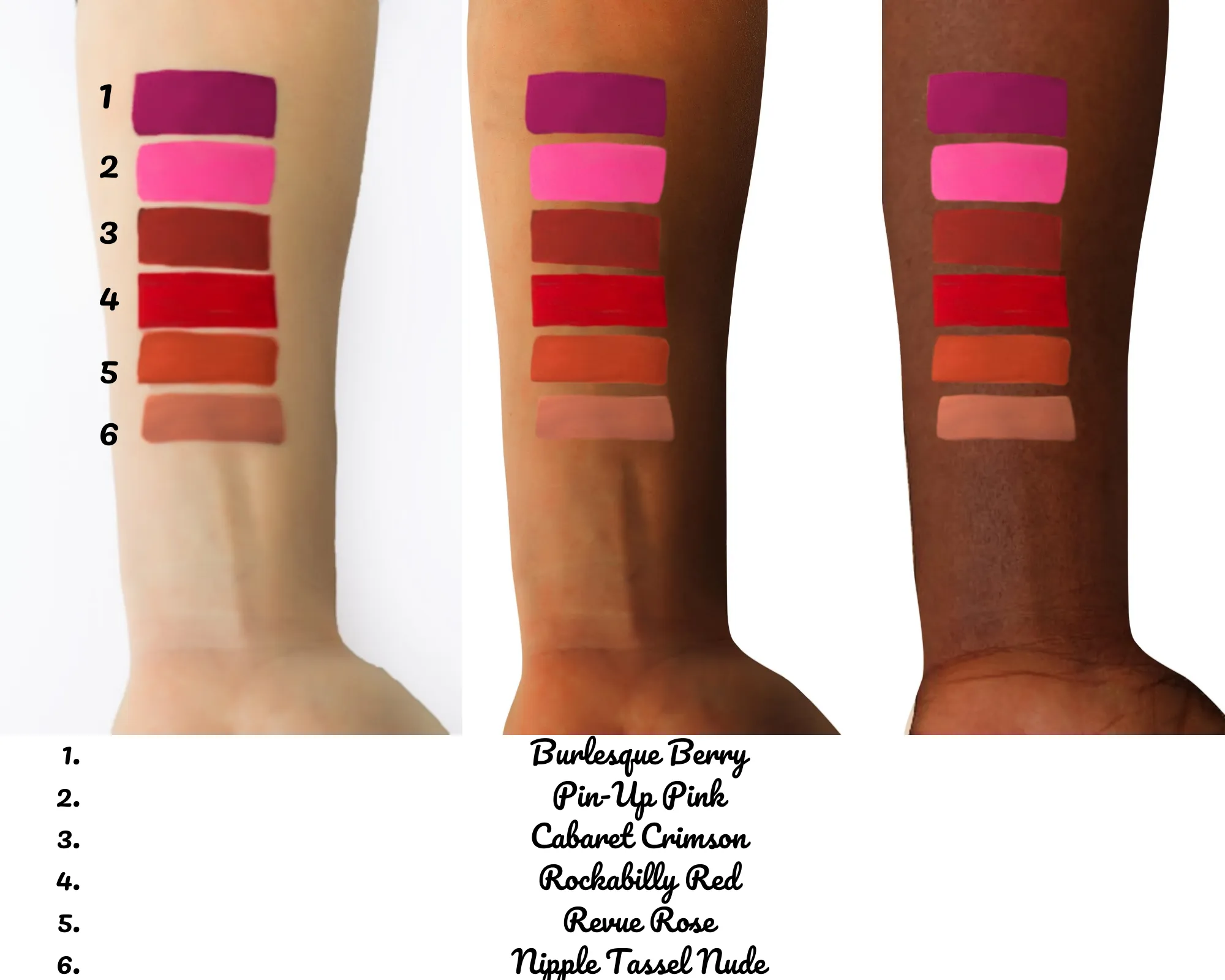 High Performance Matte Liquid Lip- FULL SET- 6 colors