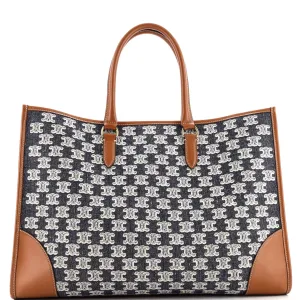 Horizontal Cabas Tote Triomphe Canvas
